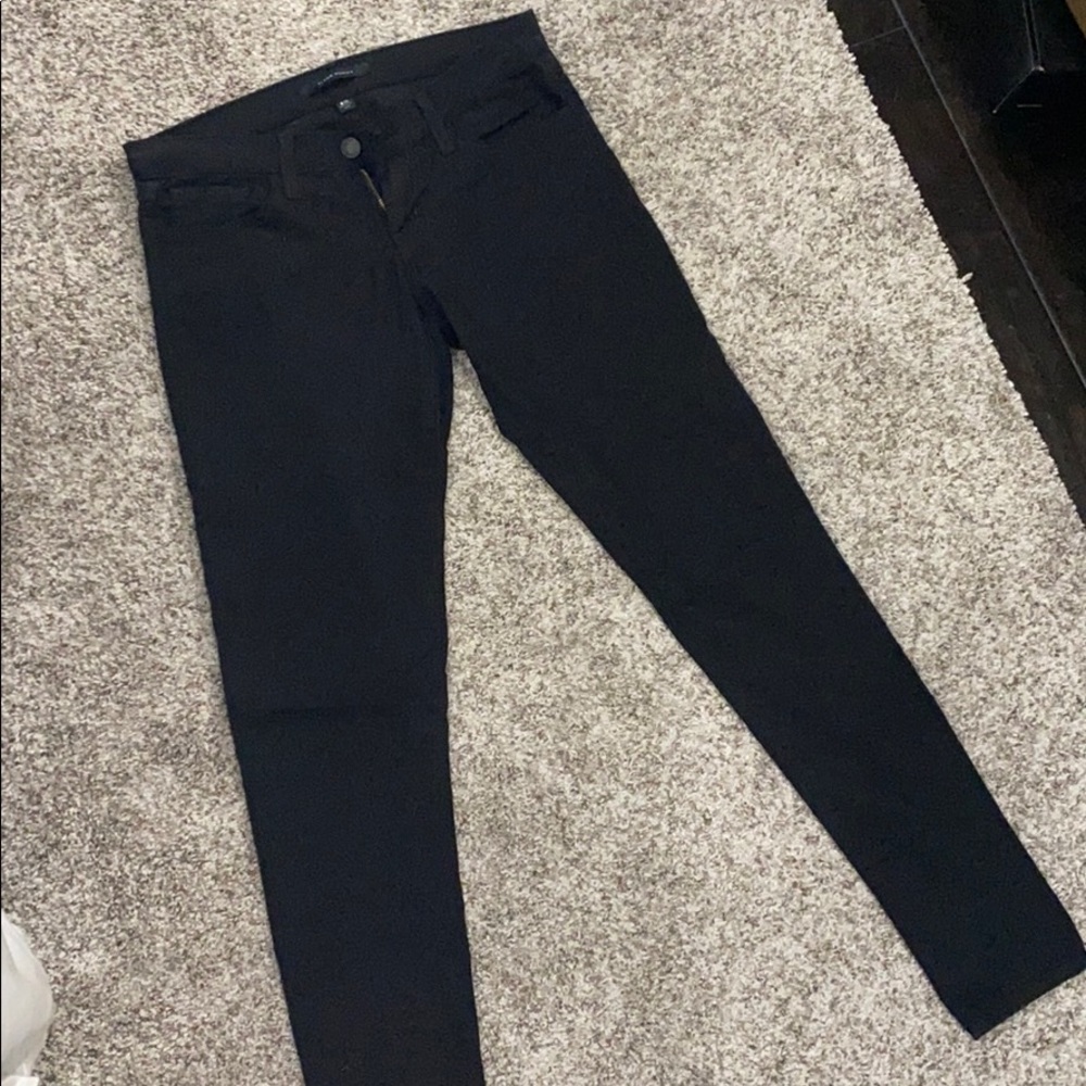 Black low rise jeans